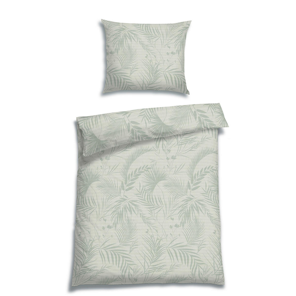 BETTWÄSCHE Seersucker 140/200 cm  - Salbeigrün, Basics, Textil (140/200cm) - Florella