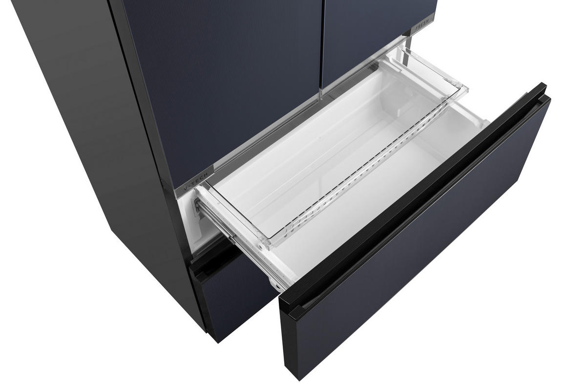 FRENCH-DOOR 83,3/191/60 cm MDRF705BIE70  - Dunkelgrau, Basics, Kunststoff/Metall (83,3/191/60cm) - Midea