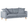 BIGSOFA in Cord Hellblau  - Naturfarben/Hellblau, Romantik / Landhaus, Holz/Textil (220/69/100cm) - Landscape