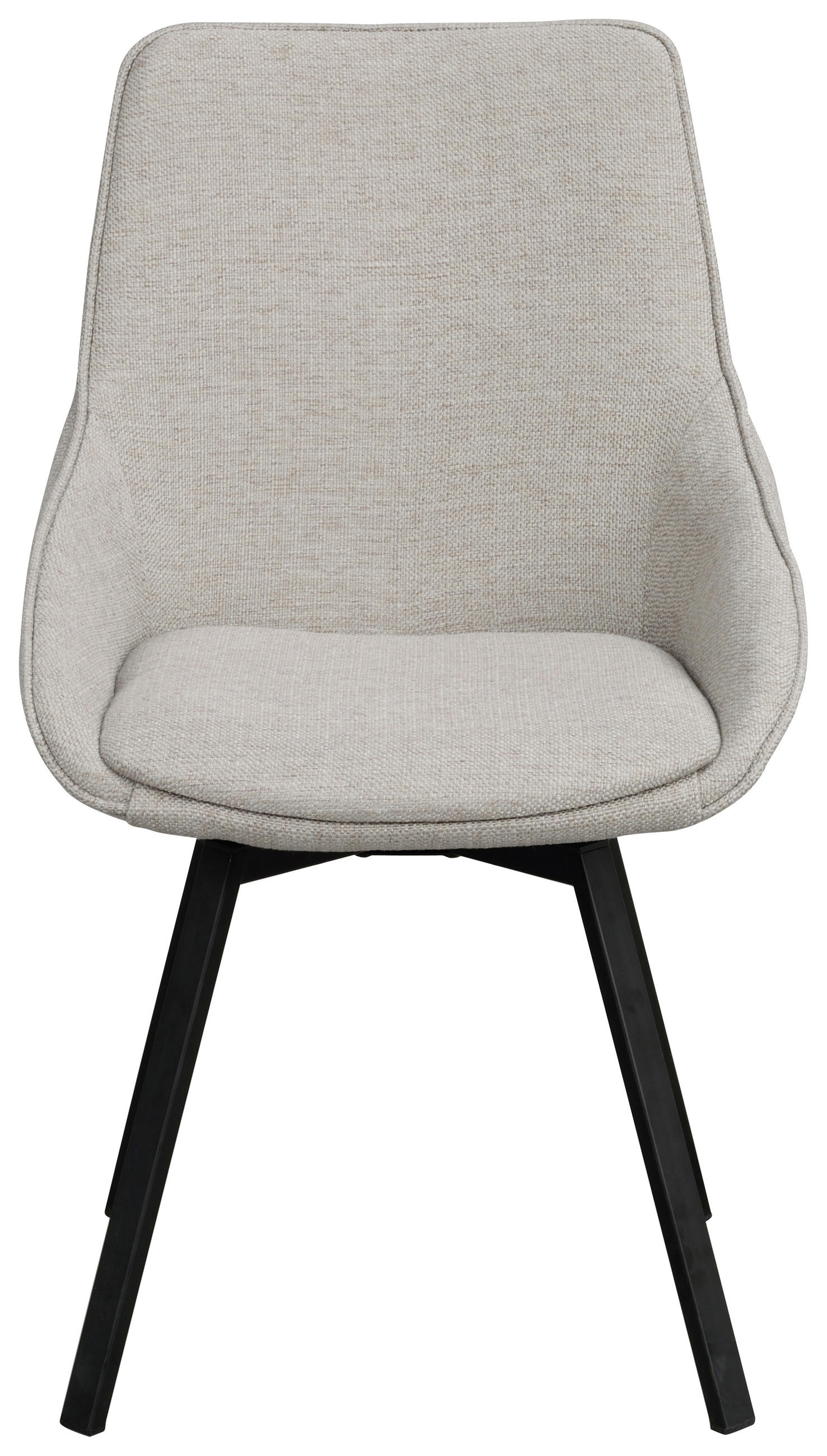 STOL i - beige/svart, Klassisk, metall/textil (51/87/57cm) - Rowico