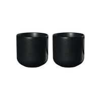 TEETASSE 2ER SET COPPA KURO 200 ml   - Schwarz, Design, Keramik (7,5/7,5cm) - ASA