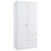 DREHTÜRENSCHRANK in Weiss  - Weiss, Basics, Holzwerkstoff (91/197/54cm) - Xora