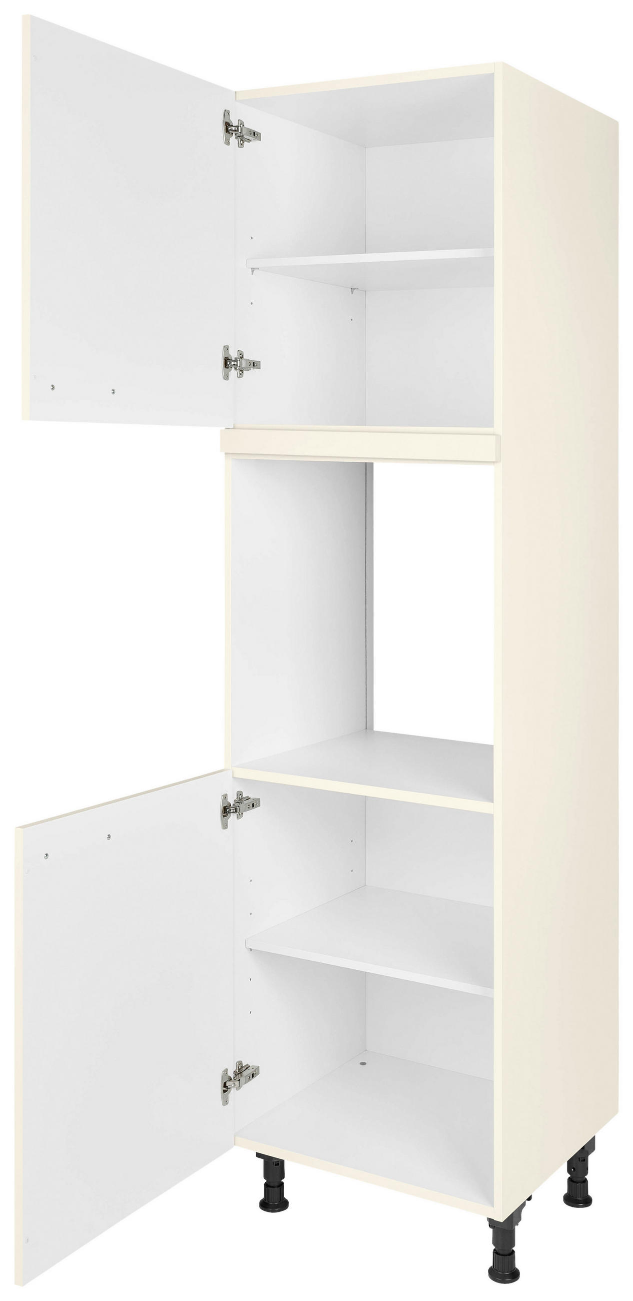 GERÄTEUMBAUSCHRANK 60/216,6/58 cm  in Magnolie  - Edelstahlfarben/Magnolie, MODERN, Holzwerkstoff/Metall (60/216,6/58cm) - Nobilia