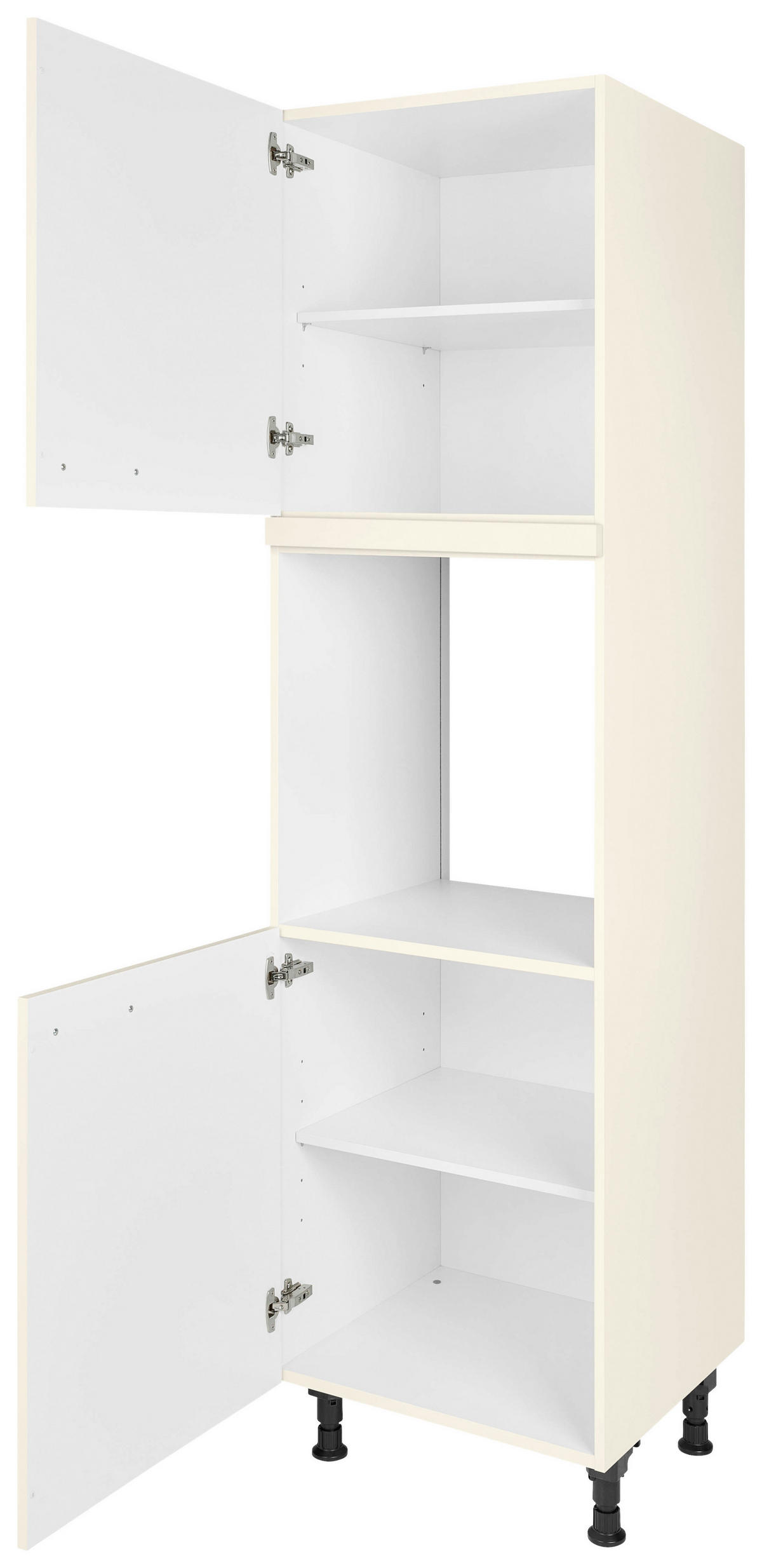 GERÄTEUMBAUSCHRANK 60/216,6/58 cm  in Magnolie  - Edelstahlfarben/Magnolie, MODERN, Holzwerkstoff/Metall (60/216,6/58cm) - Nobilia