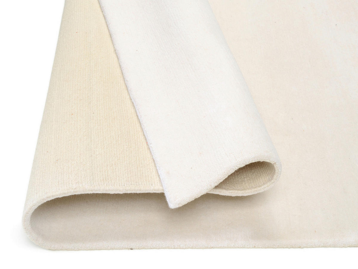 WOLLTEPPICH 200/250 cm Weiß rechteckig  - Weiß, Basics, Textil (200/250cm) - Cazaris