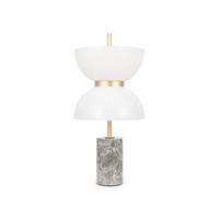 BORDSLAMPA Modern 22/46 cm   - vit/grå, Design, metall/sten (22/46cm) - MAYTONI