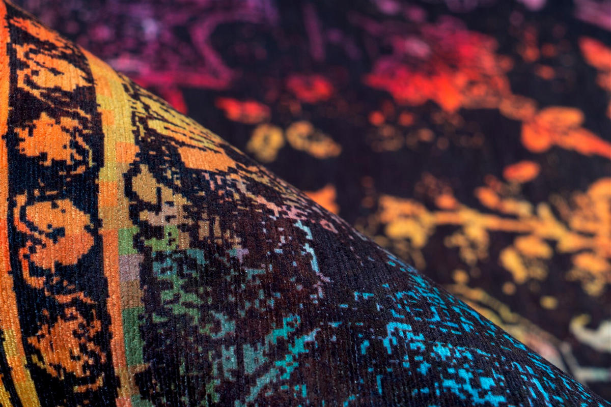 FLACHWEBETEPPICH 80/150 cm Galaxy 425 Multi / Braun Multicolor, Braun  - Multicolor/Braun, Basics, Textil (80/150cm) - Novel