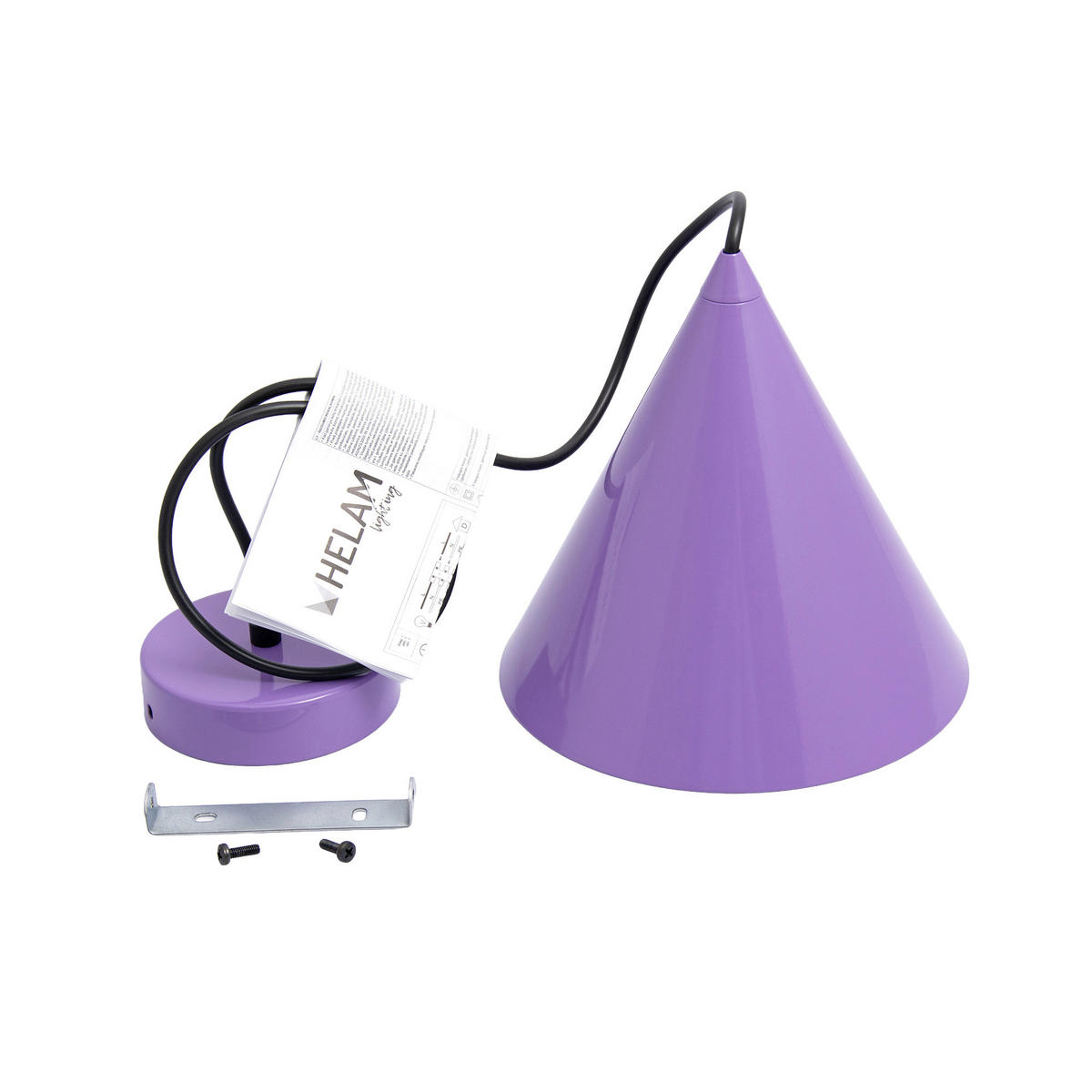 HÄNGELEUCHTE 18/18/98 cm  - Flieder, LIFESTYLE, Metall (18/18/98cm)