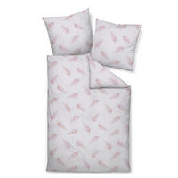 BETTWÄSCHE Seersucker 155/200 cm  - Rosa, Design, Textil (155/200cm) - Janine