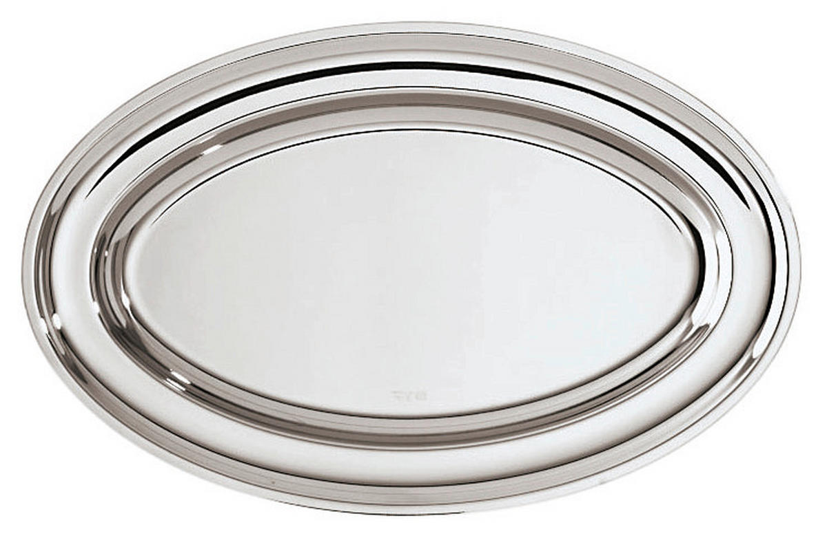 TANJIR ZA SERVIRANJE      37/24/4 cm      - boja nerđajućeg čelika, Konvencionalno, metal (37/24/4cm) - Sambonet