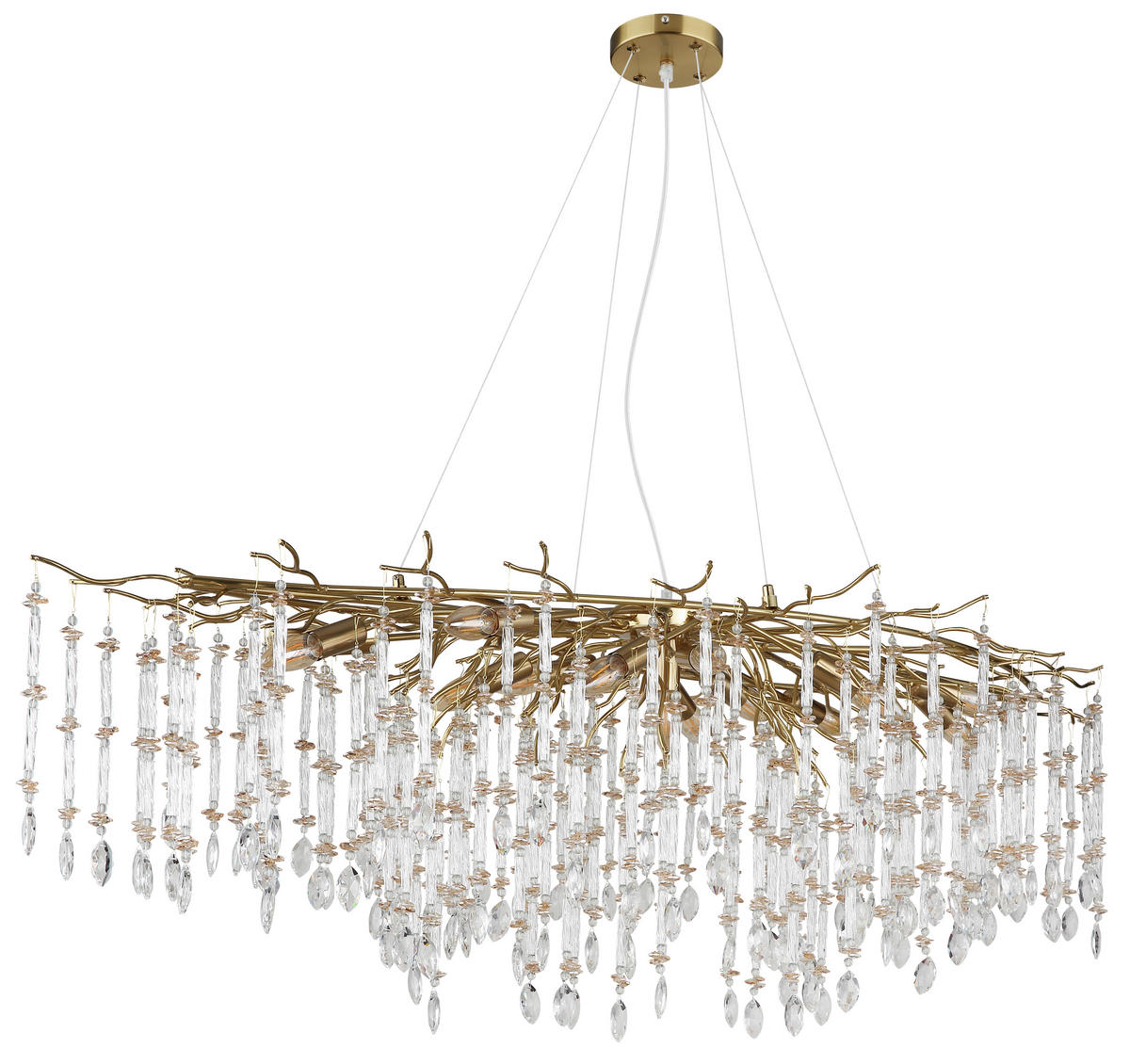 HÄNGELEUCHTE 150/60/120 cm  - Klar/Transparent, KONVENTIONELL, Glas/Kunststoff (150/60/120cm) - Globo