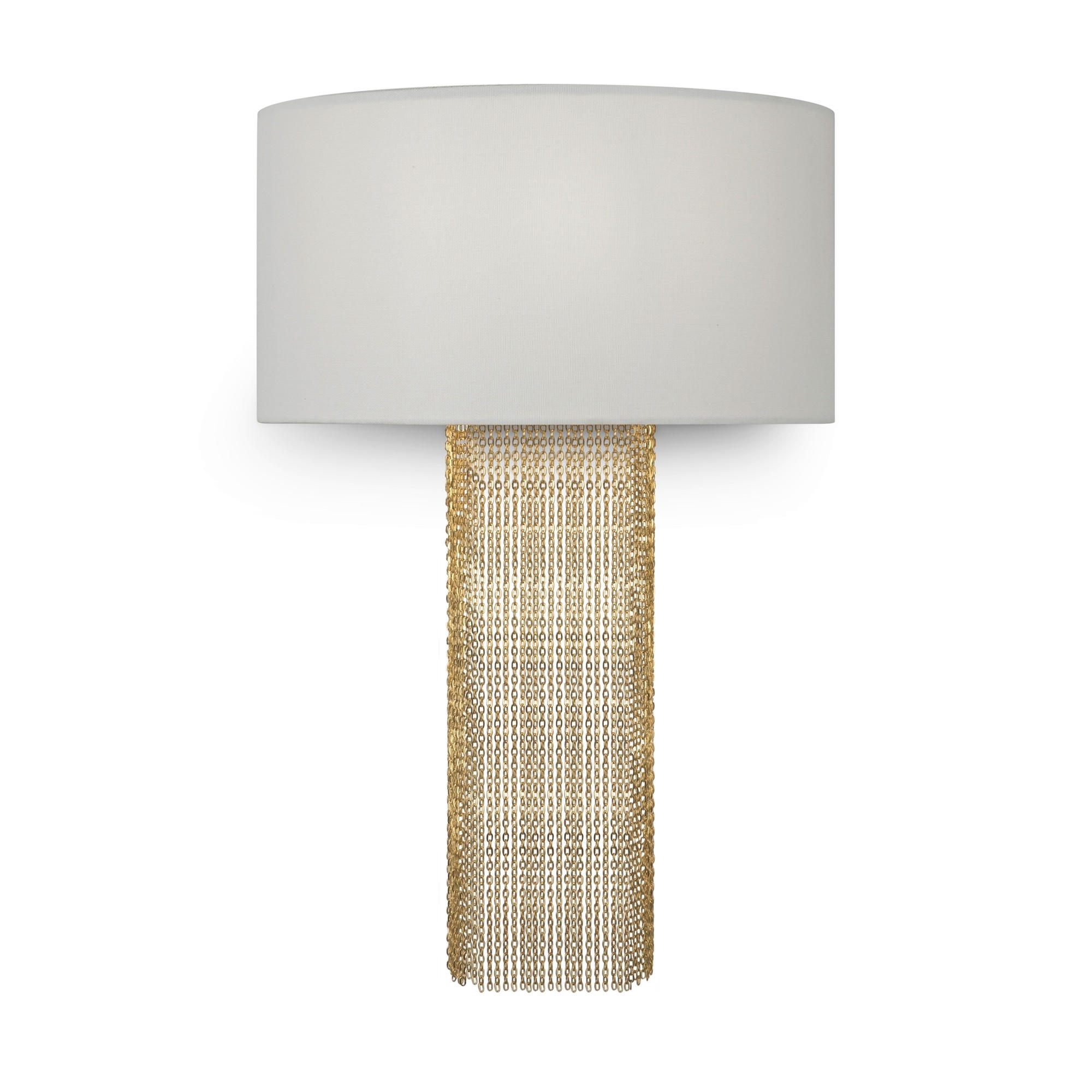 WANDLEUCHTE Modern   - Goldfarben/Weiß, Trend, Textil/Metall (48,5/32/16cm) - MAYTONI