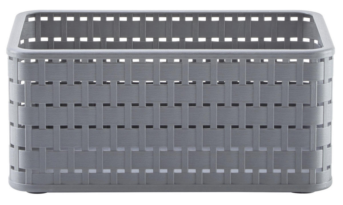KORB - Dunkelgrau, Konventionell, Kunststoff (28/18,5/12,6cm) - Rotho