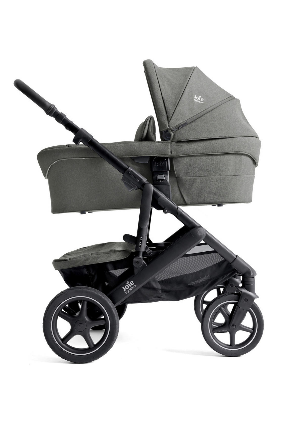 KINDERWAGENSET Signature 2025  - Schwarz/Olivgrün, Basics, Metall (65/109/97cm) - JOIE SIGNATURE