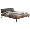 BETT 90/200 cm  in Nussbaumfarben  - Anthrazit/Nussbaumfarben, Natur, Holz (90/200cm) - Hasena