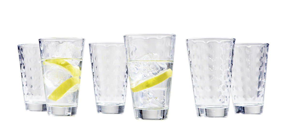GLÄSERSET  6-teilig  - Klar, Trend, Glas (24,5/13,4/16,4cm) - Leonardo
