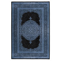 FLACHWEBETEPPICH 200/290 cm Dunkelblau  - Dunkelblau, Basics, Textil (200/290cm) - Obsession