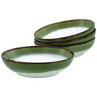 SCHÜSSELSET 4-teilig Cascade   - Weiß/Grün, Design, Keramik - Creatable