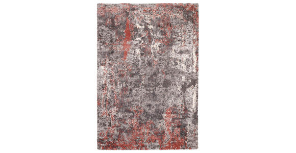 VINTAGE-TEPPICH 120/170 cm Timeline Quantum Grau, Hellrot  - Hellrot/Grau, Design, Textil (120/170cm) - Novel