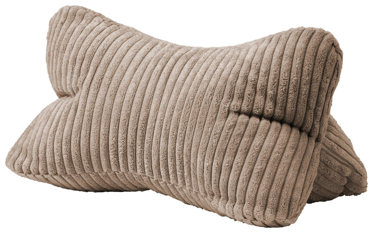 Leseknochen AURORA 40/25 cm  - Hellbraun, Basics, Textil (40/25cm) - Novel