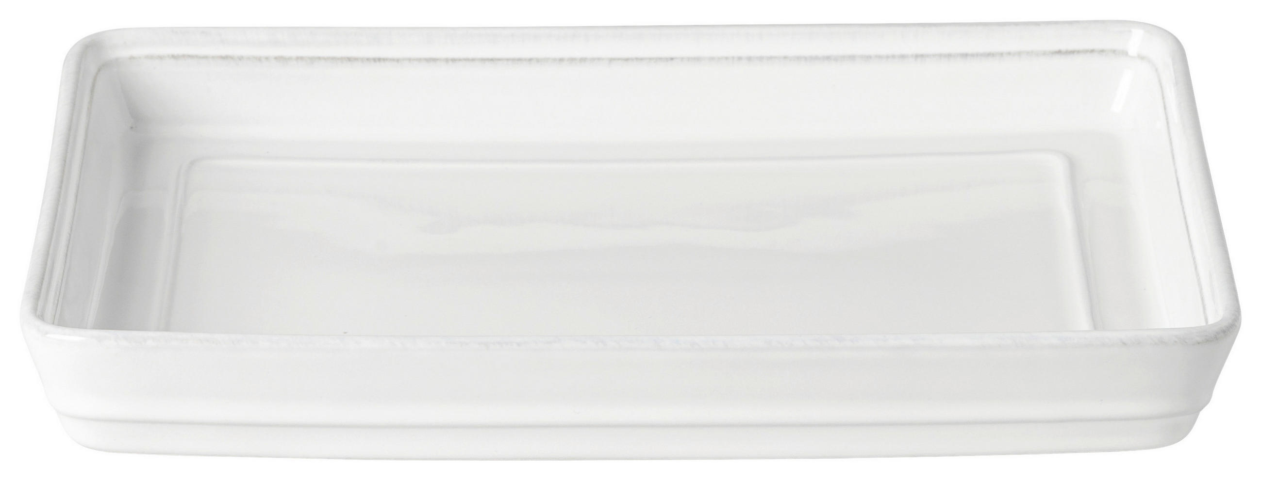 TABLETT Keramik  - Weiß Hochglanz, Basics, Keramik (25/19/3.2cm) - Costa Nova