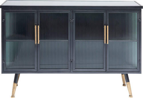 SIDEBOARD in 120/75/38 cm - Anthrazit/Messingfarben, Trend, Glas/Holzwerkstoff (120/75/38cm) - Kare-Design