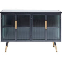 SIDEBOARD  in 120/75/38 cm  - Anthrazit/Messingfarben, Trend, Glas/Holzwerkstoff (120/75/38cm) - Kare-Design