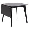 ESSTISCH Kautschukholz furniert Schwarz  - Schwarz, KONVENTIONELL, Holz/Holzwerkstoff (80-120/76/80cm) - MID.YOU