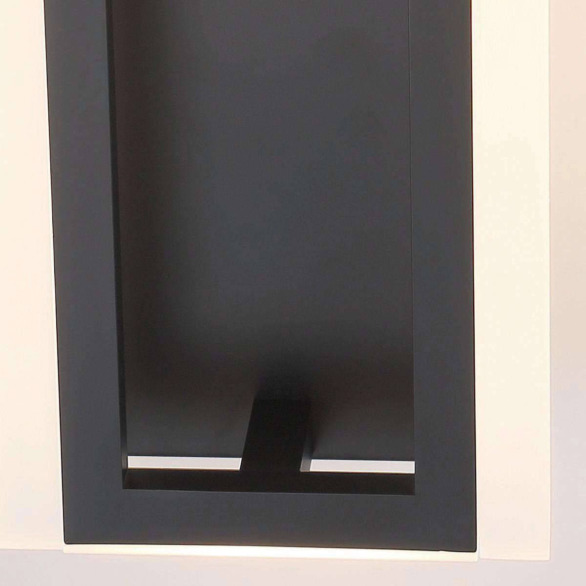 LED-WANDLEUCHTE    - Schwarz, Design, Kunststoff/Metall (40,6/17,6/10,2cm) - Elstead Lighting