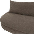 SCHLAFSOFA in Velours Braun  - Schwarz/Braun, Design, Holz/Textil (213/89/105cm) - Novel