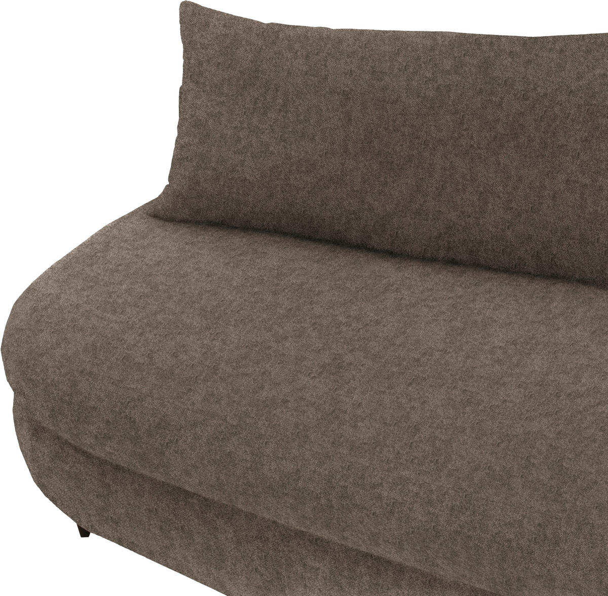 SCHLAFSOFA in Velours Braun  - Schwarz/Braun, Design, Holz/Textil (213/89/105cm) - Novel