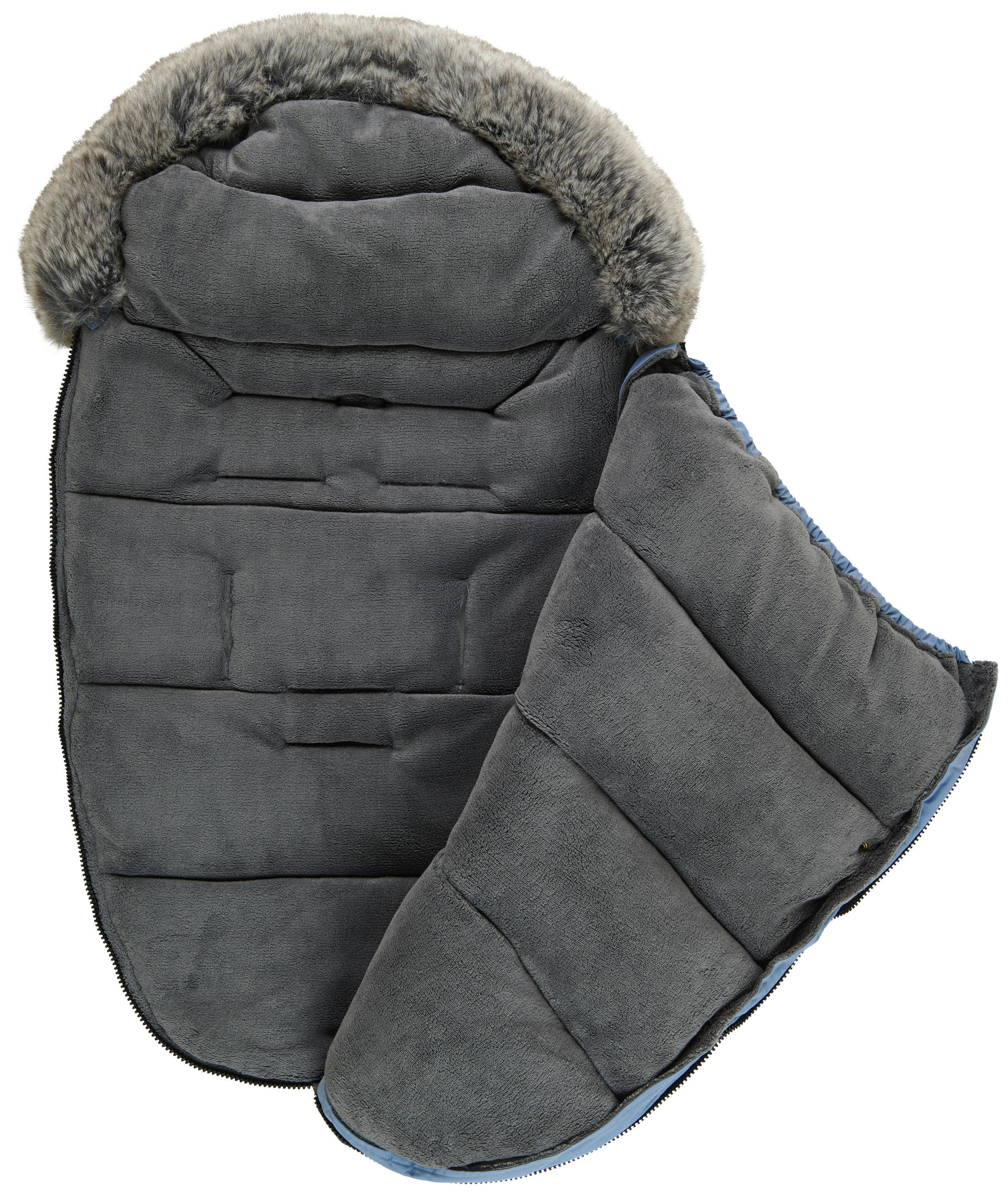 FUßSACK  - Blau, Basics, Kunststoff/Fell (50/100cm) - Jimmylee