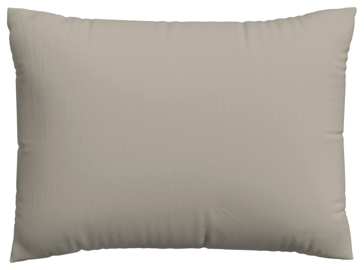 KOPFPOLSTERBEZUG KNITTED JERSEY 60/80 cm  - Taupe, Basics, Textil (60/80cm) - Schlafgut