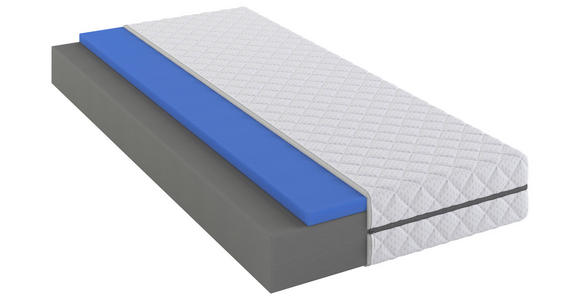 KALTSCHAUMMATRATZE Höhe ca. 21 cm  - Weiß, MODERN, Textil (90/200cm) - Sleeptex