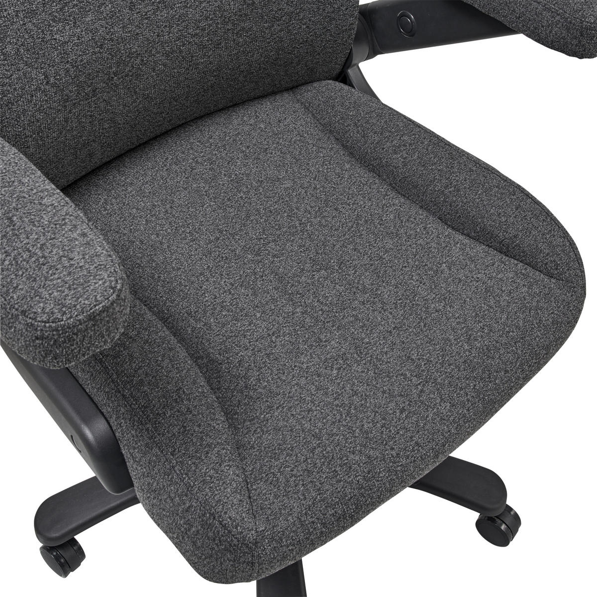 SCAUN DIRECTORIAL  in plasă tensionată negru  - negru, Modern, plastic/textil (80/125-133/75cm) - Livetastic