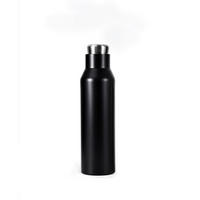 ISOLIERFLASCHE 0,5 L  - Edelstahlfarben/Schwarz, Trend, Kunststoff/Metall (6,9/26cm) - Homeware Profession.