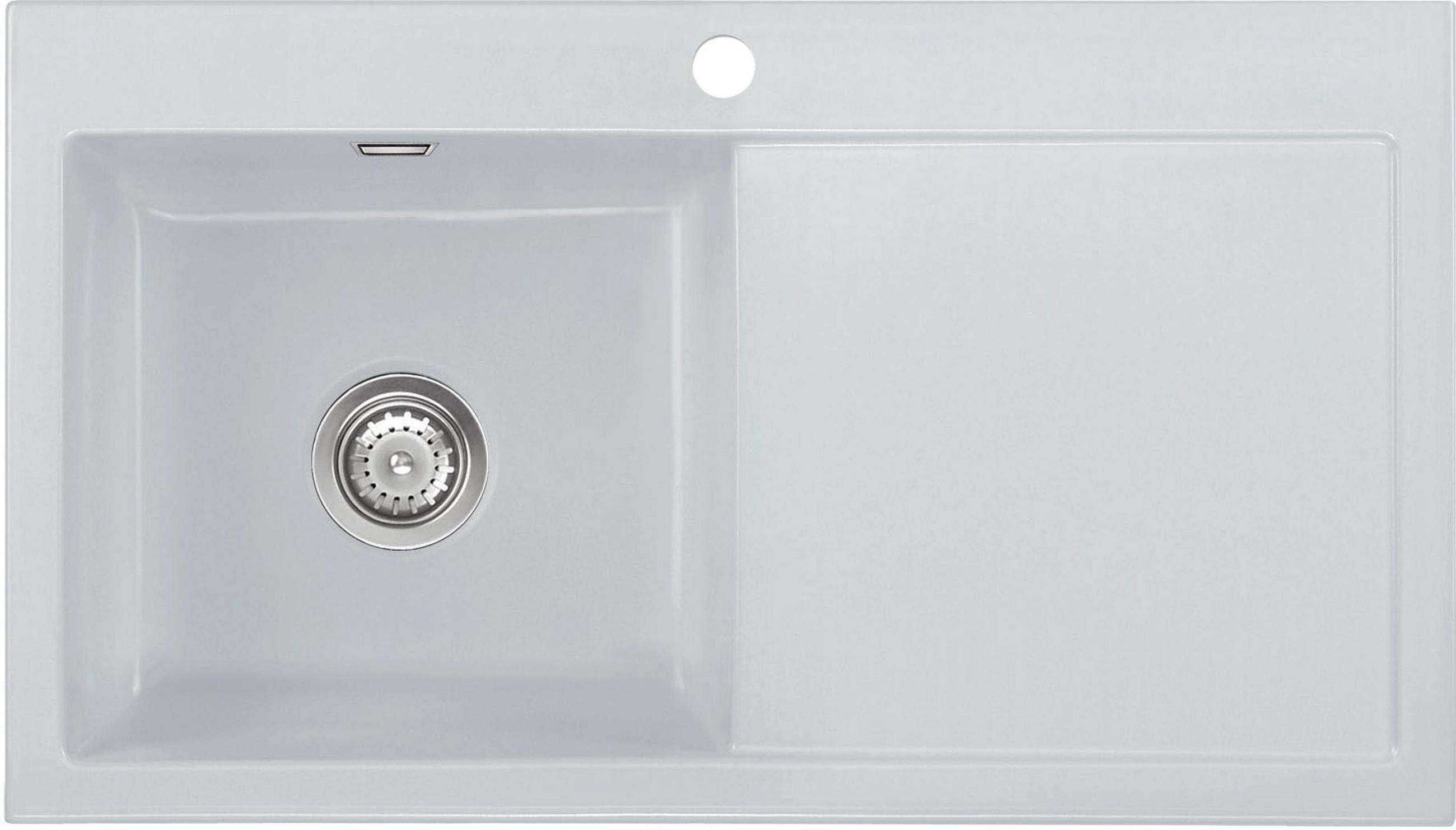 SPÜLE Mera 90 / 50750176  - Alufarben, Basics, Keramik (90/20/51cm) - Systemceram