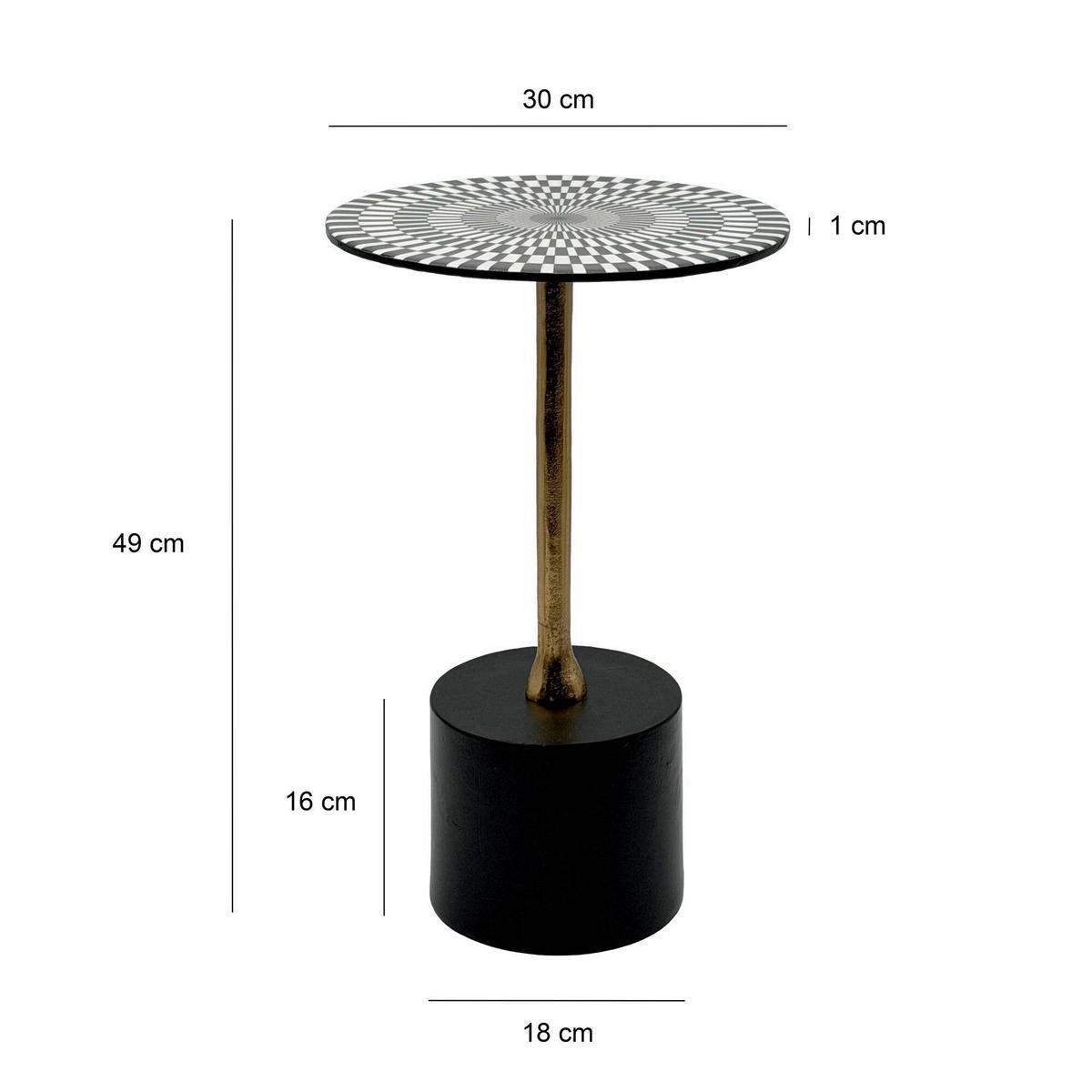 POMOĆNI STOLIĆ višebojno  metal   - višebojno, Design, metal (30/49/30cm) - Livetastic