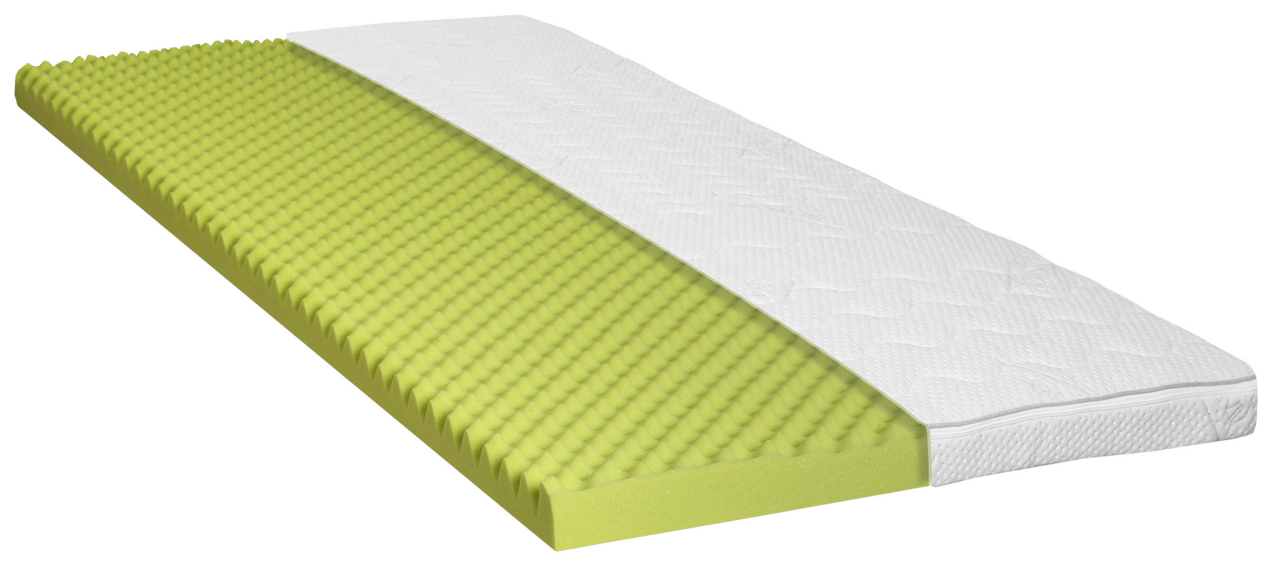 TOPPER 180/200 cm Höhe ca. 9 cm  - Weiß, Basics, Textil (180/200cm) - Carryhome