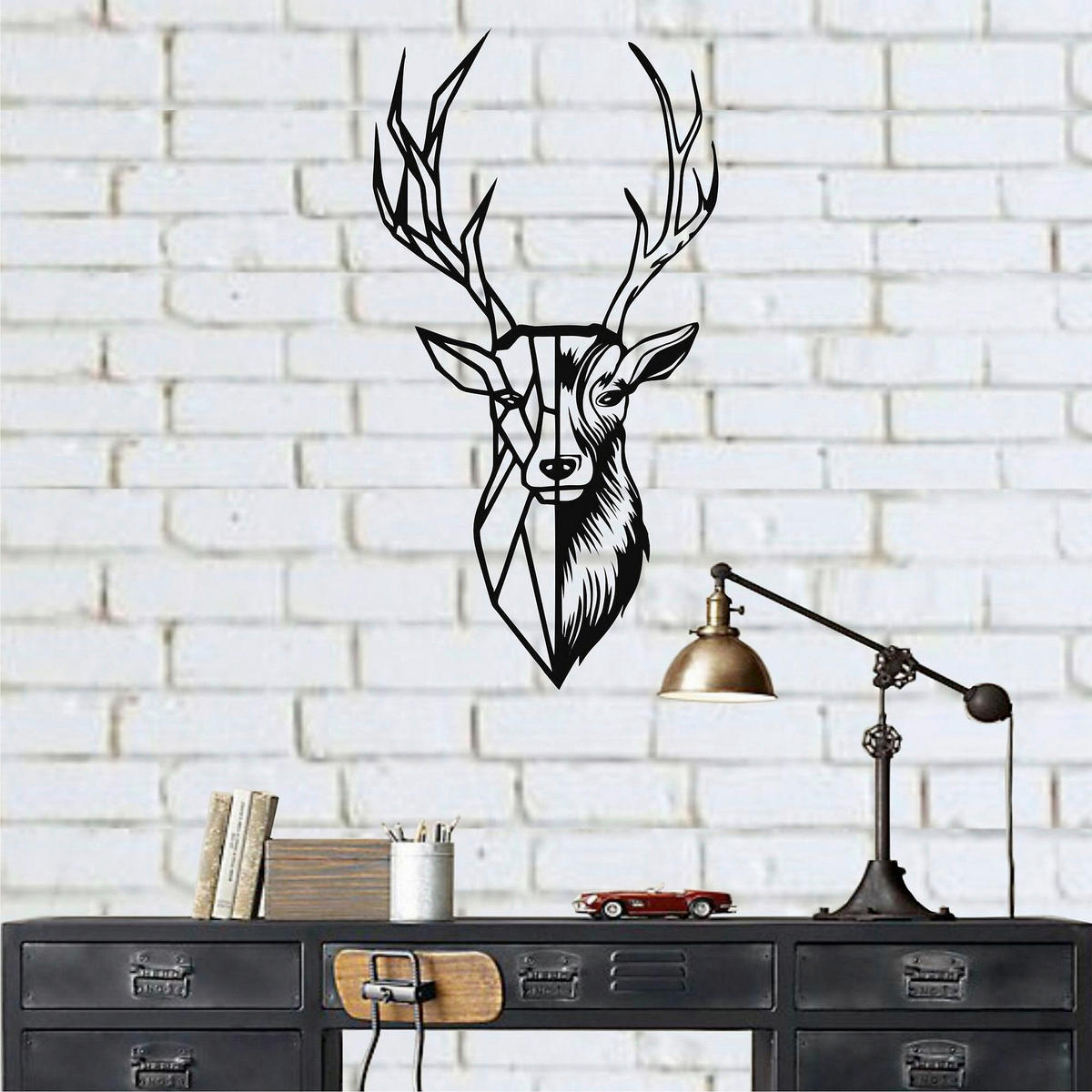 METALLBILD Schwarz 32/60 cm  - Schwarz, Basics, Metall (32/60cm) - X-Mas