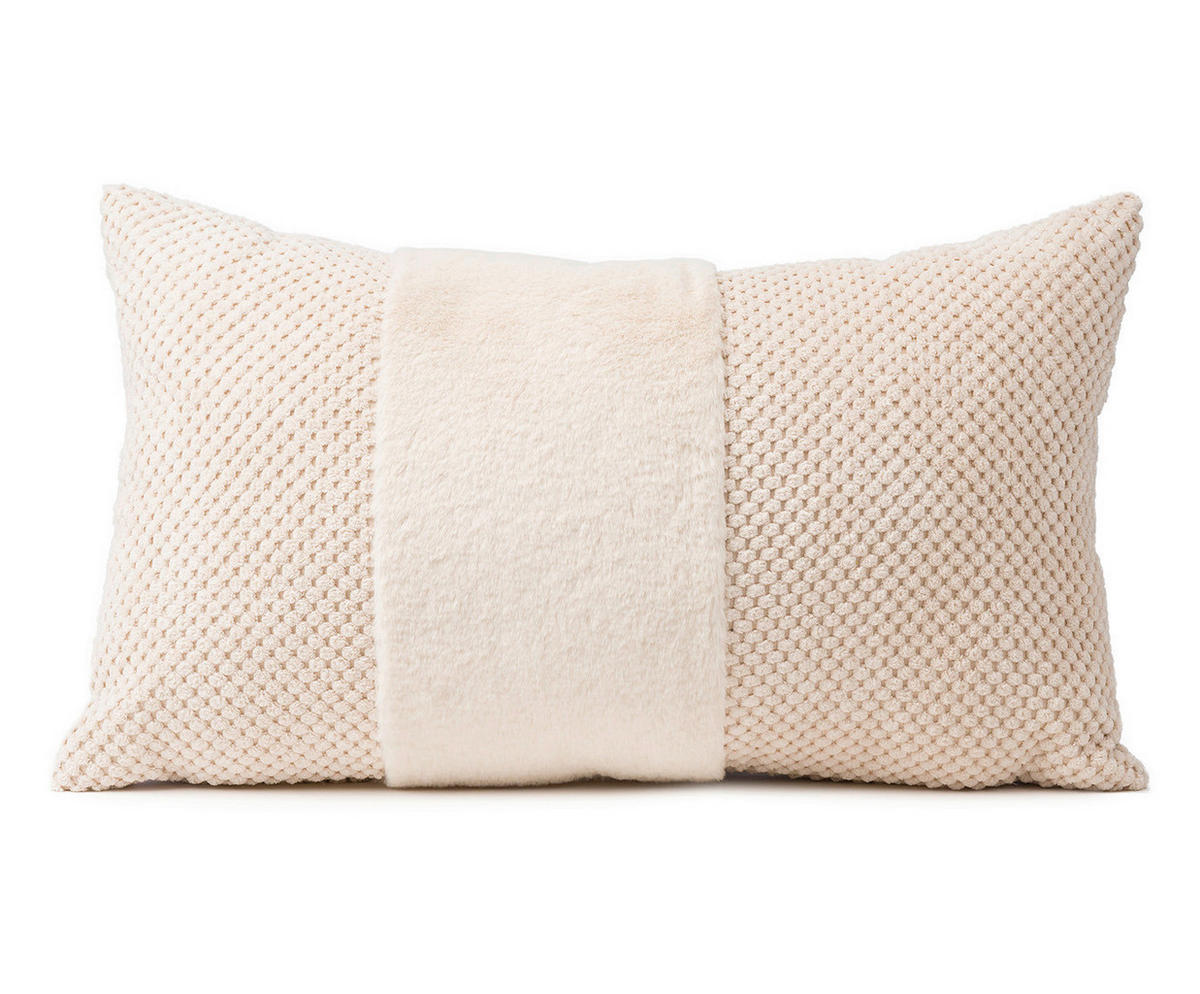 DEKORAČNÍ POLŠTÁŘ 30/50 cm - bílá, Basics, textil (30/50cm) - Novel