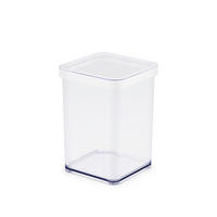 DÓZA NA POTRAVINY - bílá/čiré, Basics, plast (10/10/14.2cm) - Rotho