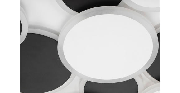 LED-DECKENLEUCHTE 46,8/6 cm - Schwarz/Weiß, Trend, Kunststoff/Metall (46,8/6cm) - Novel
