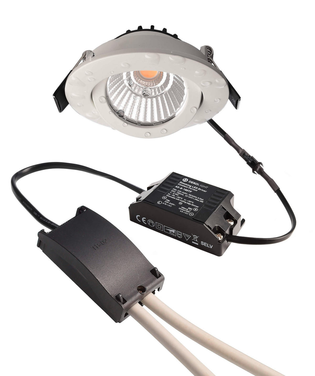 LED-EINBAUSPOT - Weiss, Konventionell, Metall (8,2/8,2/4,1cm)