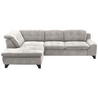 HÖRNSOFFA i chenille greige  - greige/svart, Klassisk, metall/textil (200/281cm) - MID.YOU