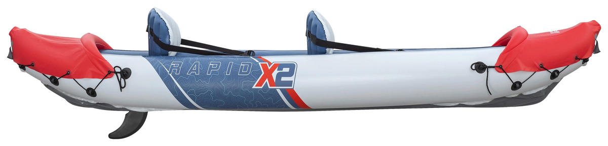 KAJAK 65052 VENTURA KAYAK  - Rot/Grau, KONVENTIONELL, Kunststoff/Metall (132/100cm) - Bestway