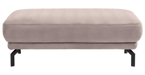 HOCKER in Textil Rosa - Schwarz/Rosa, Design, Textil/Metall (127/46/72cm) - Dieter Knoll