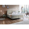 BOXSPRINGBETT 160/200 cm  in Beige  - Beige/Schwarz, KONVENTIONELL, Textil/Metall (160/200cm) - Dieter Knoll