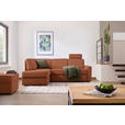 ECKSOFA  in Webstoff Orange  165/224 cm  - Schwarz/Orange, KONVENTIONELL, Kunststoff/Textil (165/224cm) - Xora