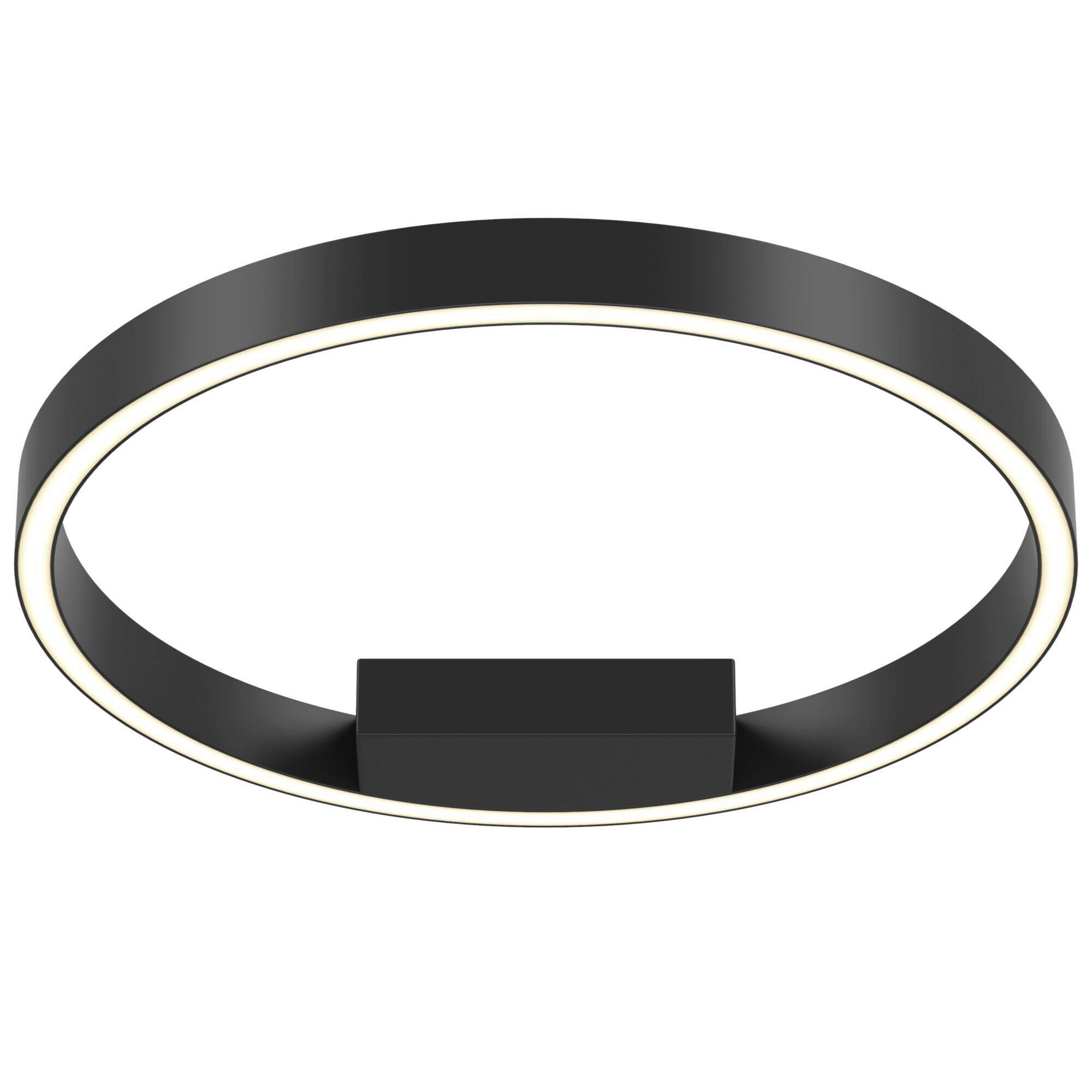 DECKENLEUCHTE Modern 40/3,5 cm   - Schwarz, Trend, Metall (40/3,5cm) - MAYTONI